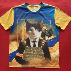 Футболки с полной запечаткой: котик - Гарант